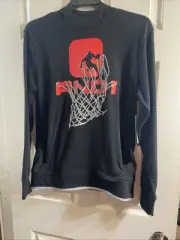 And1 Men's Dribble Black Basketball Hoodie Pullover Sweatshirt Size S