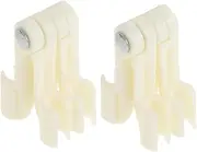 ADOCARN 2pcs Bed Canopy Fixing Clips Sturdy Net Fixing Retainers for Reliable Bed Canopy Stabilization Easy to Use Plastic Clamps for Bedroom Decor and Enhanced Stability