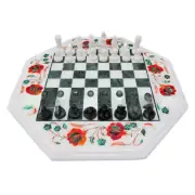 Marble Chess Pieces Set Unique Design Weighted Chess Board Pieces Gifts For Her