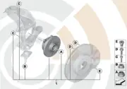 Mini Cooper Front Wheel Hub Bearing Service Kit New OEM 31222318454 02-06 R5x (for: Mini)