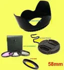 FILTER KIT+ADAPTER+CAP 58mm To CAMERA SONY Alpha NEX-5 NEX-5T 5TL 5R 5N /18-55mm