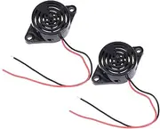TIDTALEO Practical 2 Pcs 3-24v 90db Sound Alarms Electric Beeper Low Power Consumption