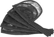 NC 5pcs Hair Net for Making Ponytail Weaving Net Wig Caps Hair Accessories - black