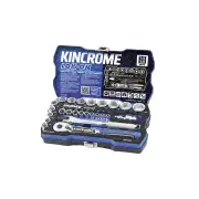 26 Pcs of Kincrome 1/4" & 3/8" Drive LOK-ON Socket Set - Metric Mirror Polish