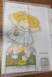 Vintage 1983 Cabbage Patch Flower Garden Girl - Cut & Sew Stuffed Doll