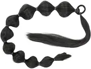 HONITANO Long Bubble Ponytail Extension Wrap Around Wig for Women High Temperature Ponytail Hairpiece Comfortable Headdress for Daily Wear Parties and Cosplay