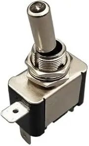 KAVJU Red Blue Green Yellow White Auto Car Boat Truck Illuminated Led Toggle Switch with Safety Aircraft Flip Up Cover Guard 12V20A(Only Switch White)