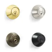 Premier Lock Single Cylinder Deadbolt Lock set with 2 Keys Keyed Alike