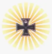 German Army War Battle Officer Iron Cross Star Ribbon Medal Hat Badge Pin Cap EK