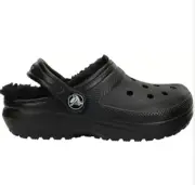 Unisex Child Size c10 - Crocs Classic Lined Clog Black/Black