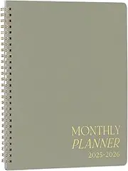 Monthly Notebook Calendars - Monthly Planner | Monthly Goals Schedule Planner | Beautiful Daily Planner And Notebook | Portable Concise Smooth Schedule Organizer Journal For Task Check List | Family