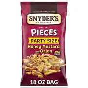 Snyders Of Hanover Snyder's Of Hanover Pretzel Pieces Honey Mustard And Onion Party Size - 18oz