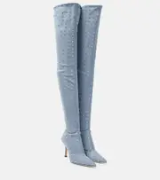 [Paris Texas] Paris Texas Holly Mama denim over-the-knee boots AU 8.5 blue