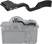 JJC Aluminium Thumb Grip Thumb Rest Holder for Sony A7IV A7 Mark IV A7M4 A7R5 A7R V A7 Mark 5 Camera, Durable Hot Shoe Cap Protector, Secure Hold and Comfort Grip for Camera - Black