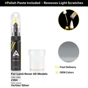 Touch Up Paint For Land Rover All Models 2364 Verbier Silver With Polish Paste