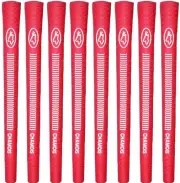 Avon Chamois Red Jumbo Golf Grips - Set of 8 - New