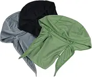 [WOONEKY] 3 Pcs Sports Head Wraps Cycling Cap Cooling Hat Head Wrap Quick Dry Hat Turban for Men Women Cycling Skull Caps Pirate Bandana
