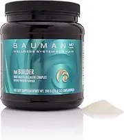 BAUMAN MD The Builder Collagen Peptide Protein Powder – Expert-Formulated and Physician-Recommended to Support Healthy, Stronger, Shinier Hair – for Men & Women – 13.8 oz