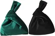 [OATIPHO] Cute Retro Wrist Tote Bag Tote Handbag for Women Small Elegant Evening Bag Compact Wristlet Wallet