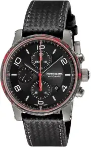 Montblanc Watch114881 Black7 Mens Watch Analog New