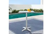 Gardeon Outdoor Bar Table Adjustable Aluminium Square 70/110cm
