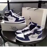 AIR JORDAN1 HIGH OG CO JP"MIDNIGHT NAVY"海軍藍 575441-141慢跑鞋