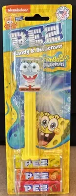 PEZ *SpongeBob SquarePants Crystal Glitter Tie* Candy Dispenser (2020) NEW!