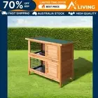 Rabbit Hutch 91.5cm x 45cm x 82cm Chicken Coop Large Wooden House Run Cage T1240