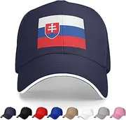 [Generic] National Emblem of Slovakia Baseball Cap Slovakian Trucker Dad Hat for Men Women Outdoor Sport Running