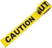 MUCKLILY Caution Tape Non Adhesive Barrier Tape for Hazardous Areas Long Wide Property Line Markers for Indoor and Outdoor Safety Use