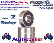 15x32x9mm Bearings (2) Turtle Racing Clutch Bearing HPI Baja 5B 5T MR6000-2RS