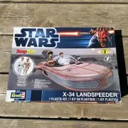Revell SnapTite Star Wars X-34 Landspeeder With Luke & C-3PO 9.5" Model Kit