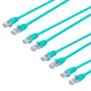 4x Cruxtec 10m Cat6 RJ45 Patch Lead LAN Internet Ethernet Network Cable/Cord GRN