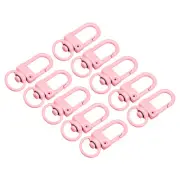 Swivel Clasps Snap Hook, 33x13mm Lobster Claw Clasp for DIY Pink 16Pcs
