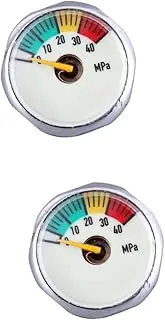 2pcs Barometer Water Pressure Gauge Oil Pressure Gauge Pressure Gauges Oil Filled Pressure Gauge Liquid Filled Pressure Gauge Pressure Measuring Gauges Thermometer Boost Gauge