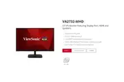 ViewSonic 27 ft Office Business Ultra Slim 3 Side Frameless Super Clear IPS 4ms 100hz FHD DP HDMI Adaptive Sync Dual Speakers. VESA 100. Monitor