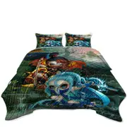 Cool Ninja Dragonlings Fire and Water Ninjas Coverlet