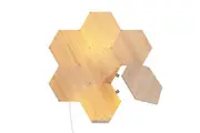 7PC Nanoleaf Elements Wood Look Starter Kit Hexagon Indoor Wall Light Panel