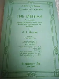 在飛比找Yahoo!奇摩拍賣優惠-彌賽亞 MESSIAH 聖樂四部合唱樂譜 共53首詩歌