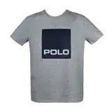 在飛比找遠傳friDay購物優惠-Ralph Lauren POLO色塊印花圓領短袖T恤-灰