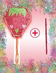 STRAWBERRY FRESA Pinata Piñata girls boys party play Pull String or Hit