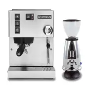 Rancilio Silvia 2025 V6 Coffee Machine With Macap M2M Chrome Grinder