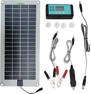 Solar Panel Kit, 30W 12V Solar Panel Battery Charger for Car, Plug and Play Solar Panel Trickle Charging Kit with LighterPlug & Alligator Clip for Car Automotive RV