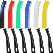 Premium 6Pcs Colorful Hard Bristle Crevice Cleaning Brushes,Multifunctional Crevice Cleaning Tools,Designed for Cleaning Narrow Spaces,Suitable for Toilet,Bathroom,Grout Cleaner Brush