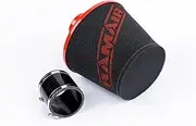 Ramair Large Foam Filter Aluminium Base 100mm OD Inlet Red with Silicone Coupler
