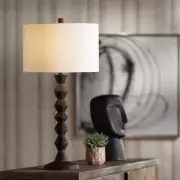 360 Lighting Timberline 32" High Black Faceted Base Table Lamp