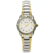 Bulova Women's Diamond Accent Two-Tone Stainless Steel Bracelet Watch ~ NWT!