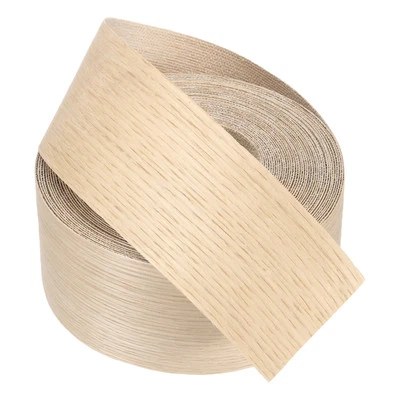 White Oak Edge Banding, 3 in x 49.2 ft Wood Veneer Tape, Pre-glued Flexible