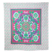 Indian Pink Floral Tapestries Art Deco Bohemian Bedspread Wall Hanging Tapestry