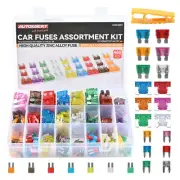 460X Car Fuses Assorted Set Van Bike Mini Standard Micro Blade Truck 2-40 A Box